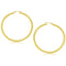 14k Yellow Gold Polished Hoop Earrings (50 mm)